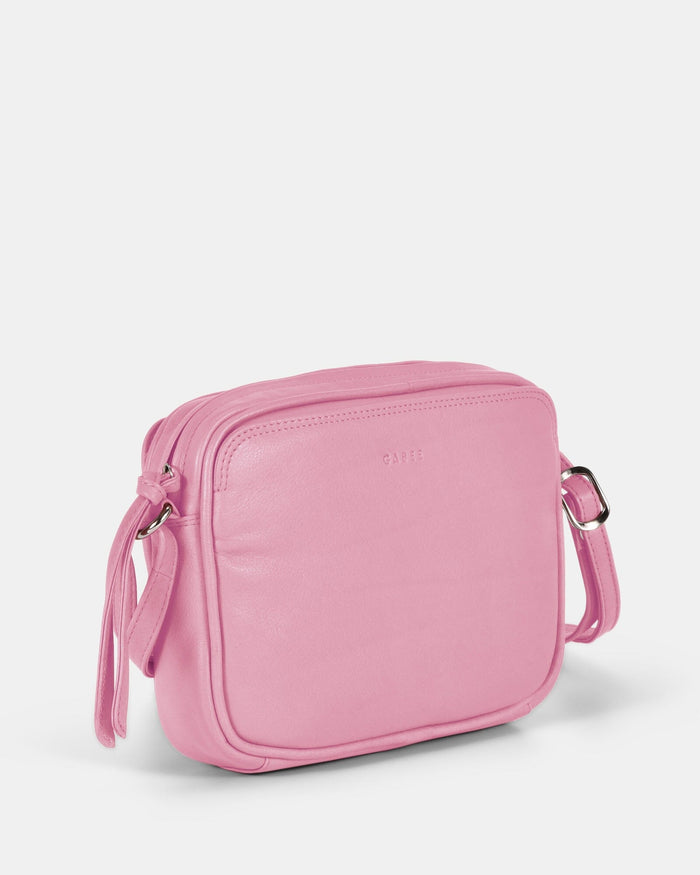 Darcy Leather Crossbody - Pink