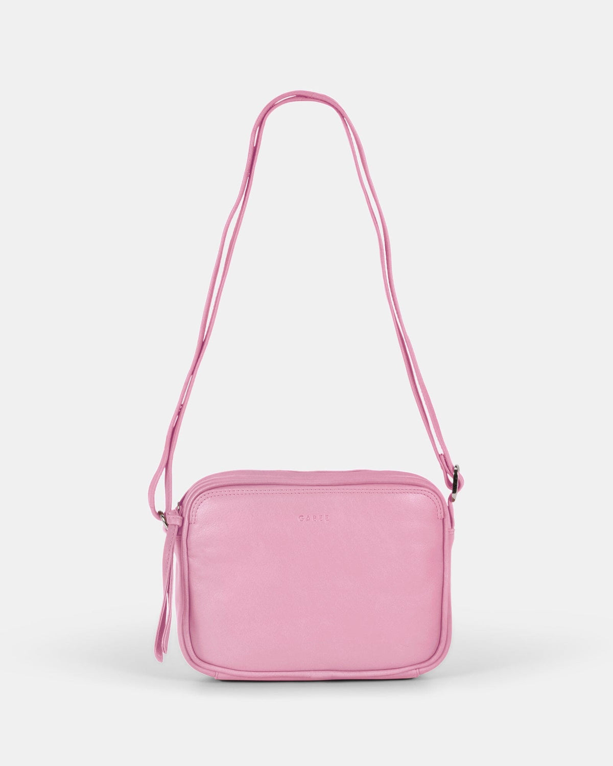 Darcy Leather Crossbody - Pink