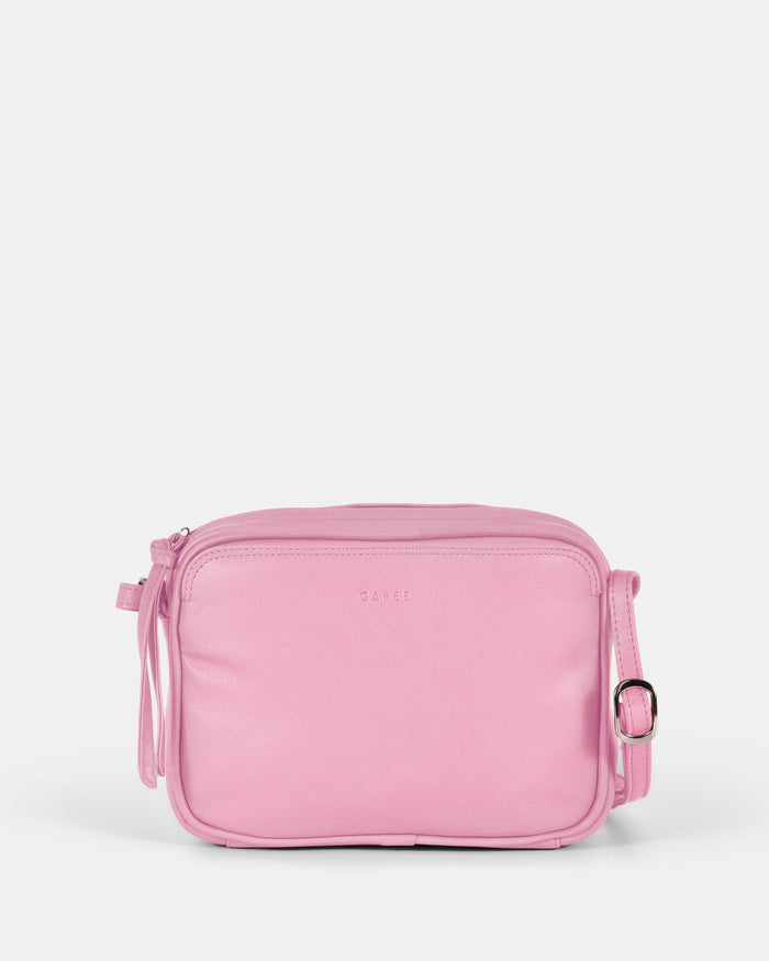 Darcy Leather Crossbody - Pink