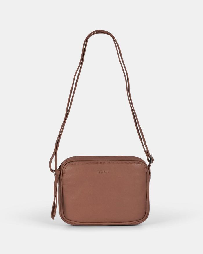 Darcy Leather Crossbody - Taupe