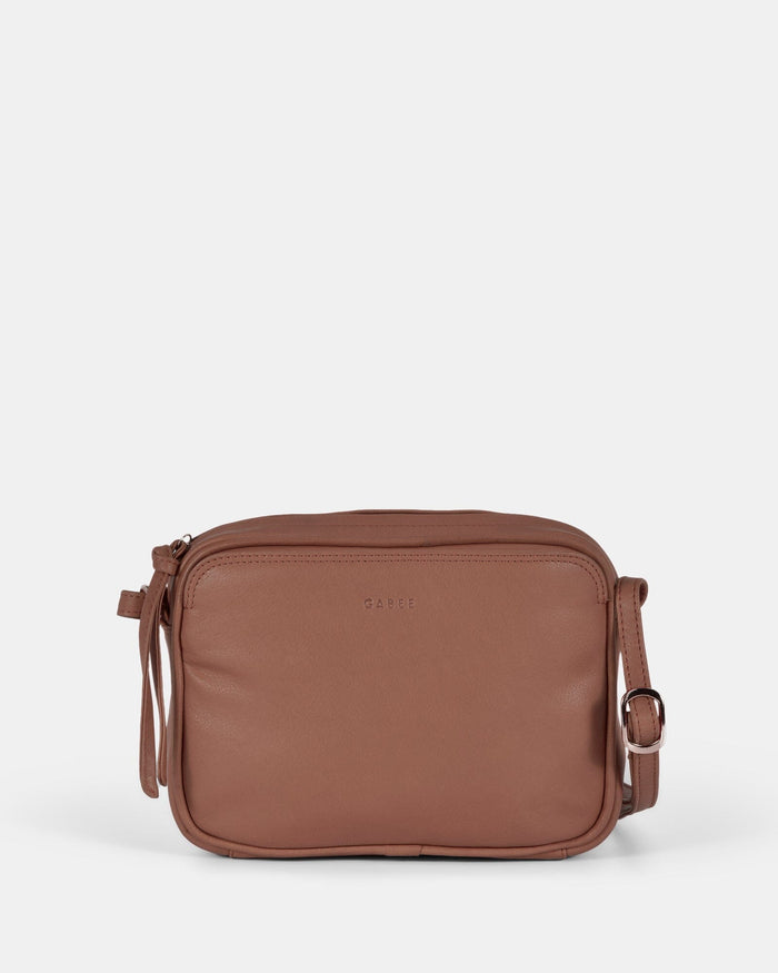 Darcy Leather Crossbody - Taupe