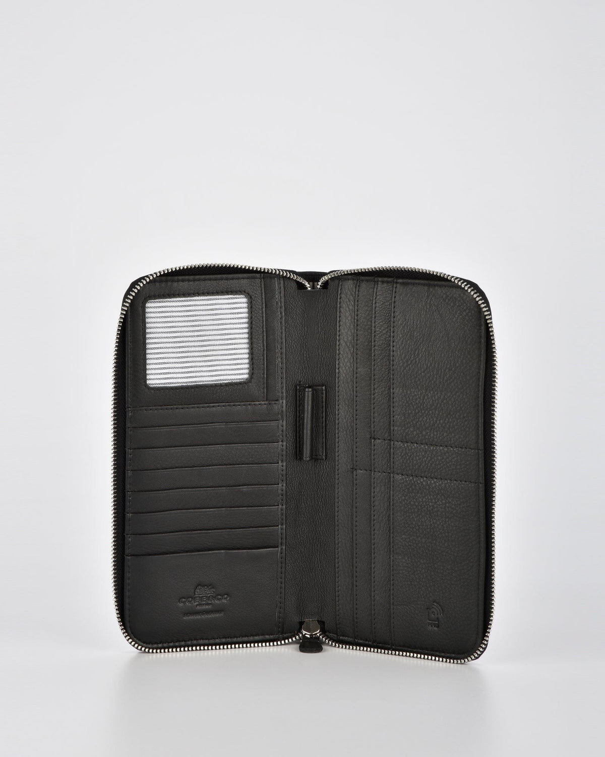 Dayna Leather Passport Document RFID Wallet - Black Wallet COBB & CO 