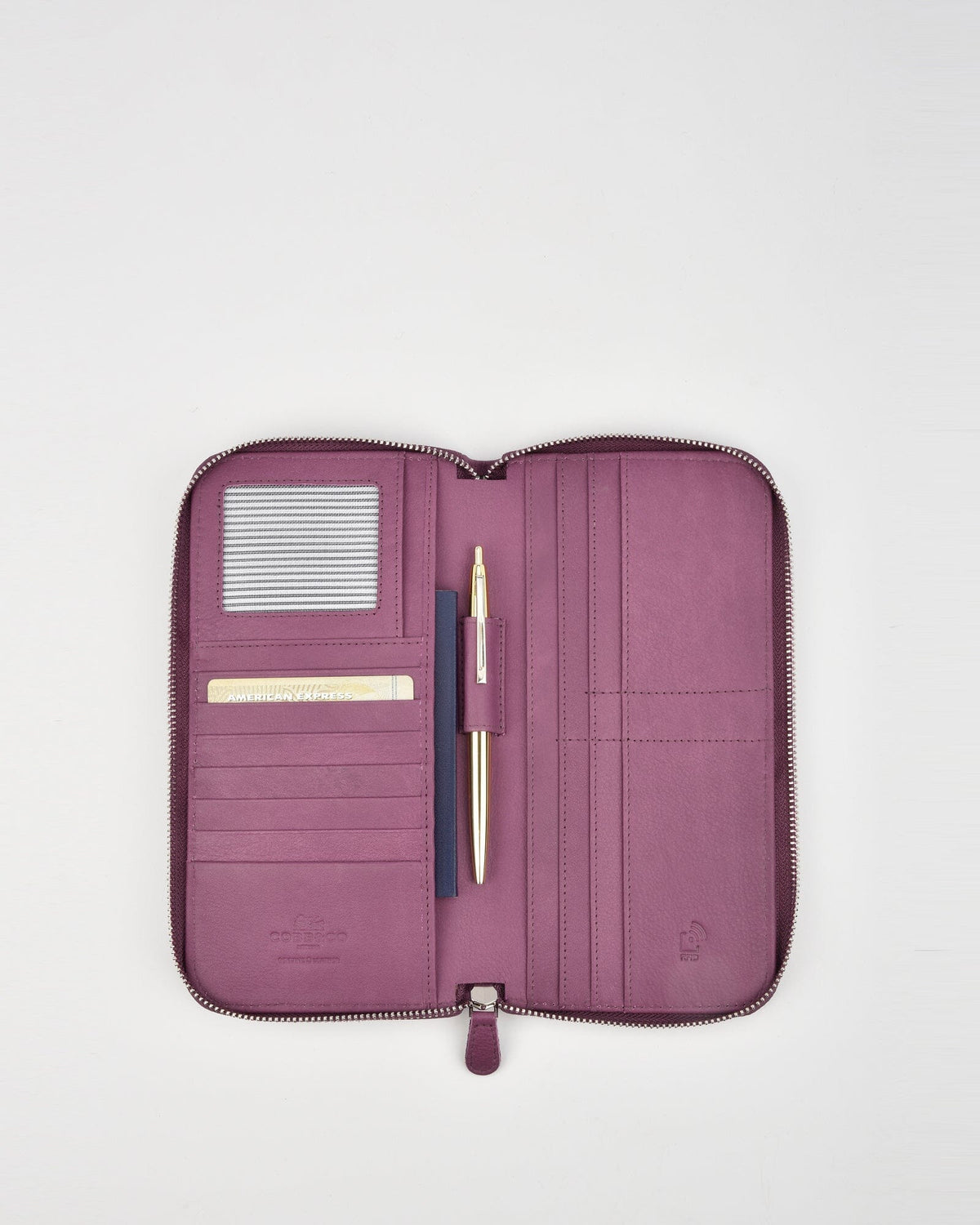Dayna Leather Passport Document RFID Wallet - Mulberry Wallet COBB & CO 
