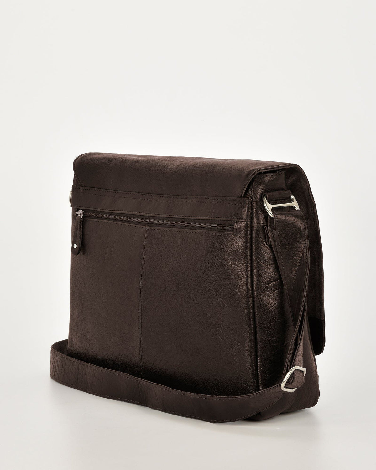 Declan Leather Laptop Bag - Chocolate