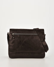 Declan Leather Laptop Bag - Chocolate