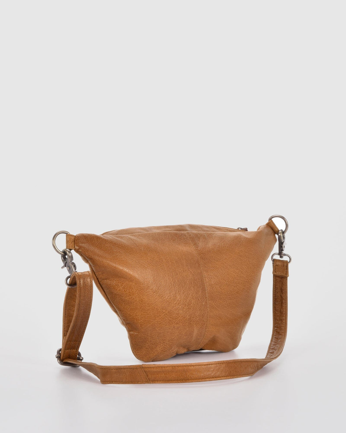 Dickson Leather Crossbody Bag With Turnlock - Tan