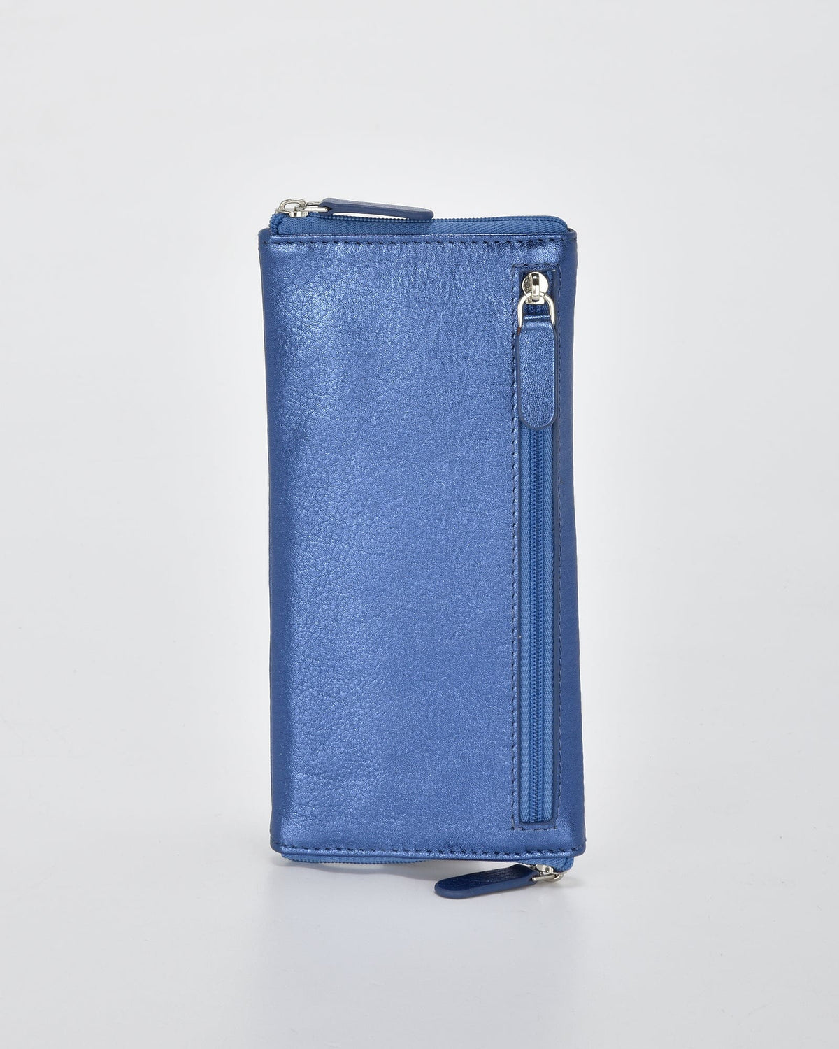 Dublin Glasses Soft Leather Double Sided Case - Metallic Blue COBB & CO 