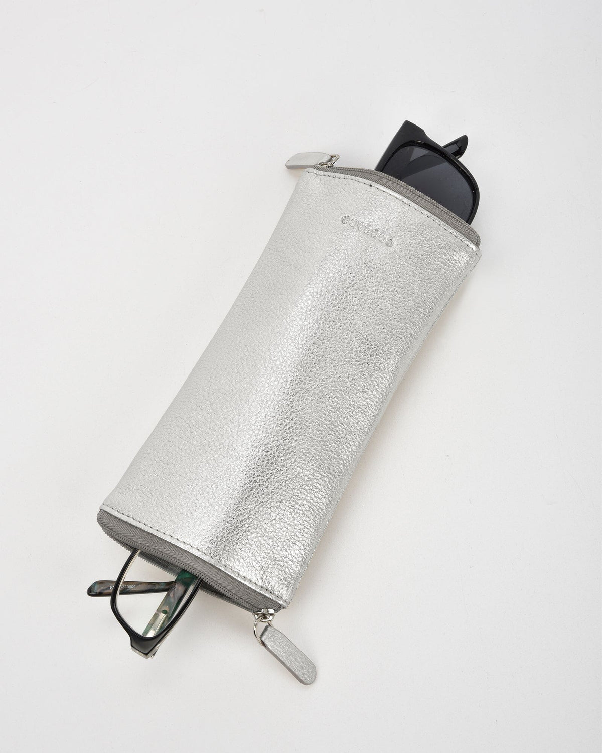Dublin Glasses Soft Leather Double Sided Case - Silver