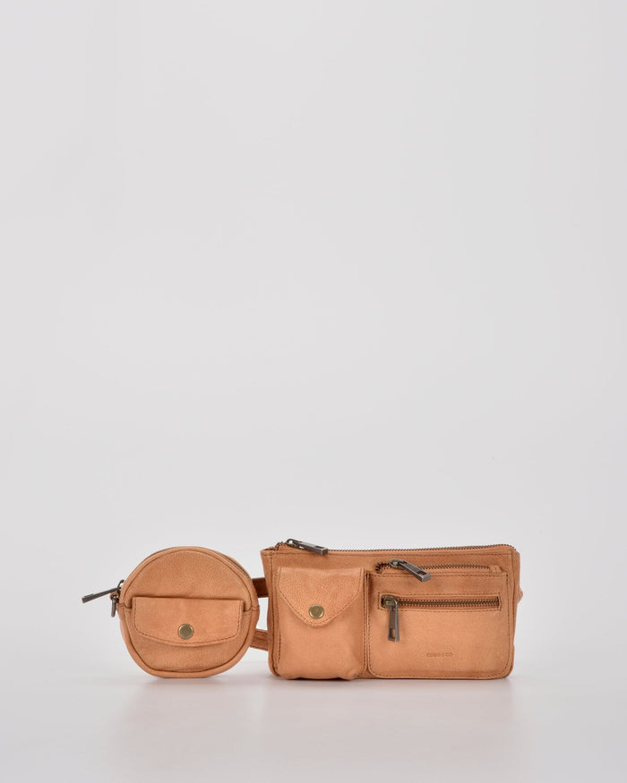 Dundee Leather Belt Bag with detachable wristlet