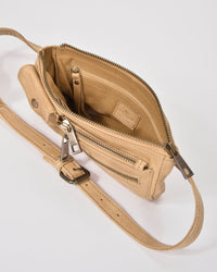 Dundee Leather Crossbody Bag with detachable wristlet