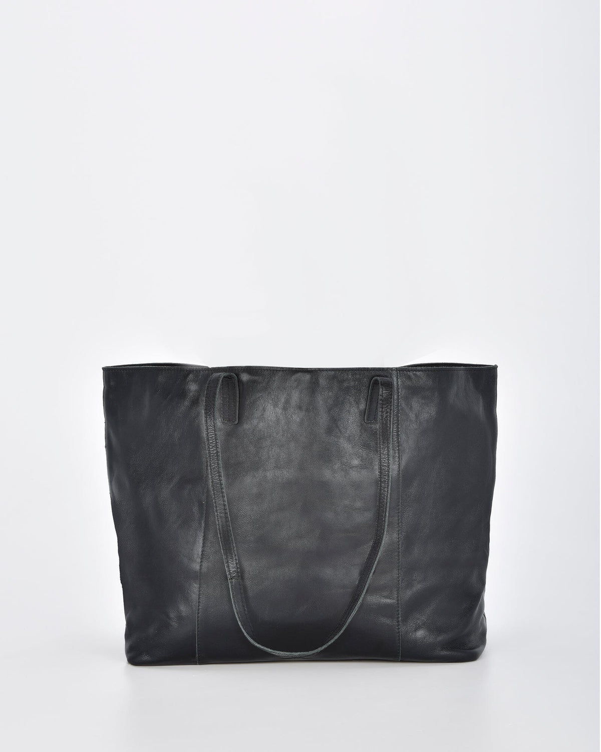 Elara Patent Leather Hobo - Black