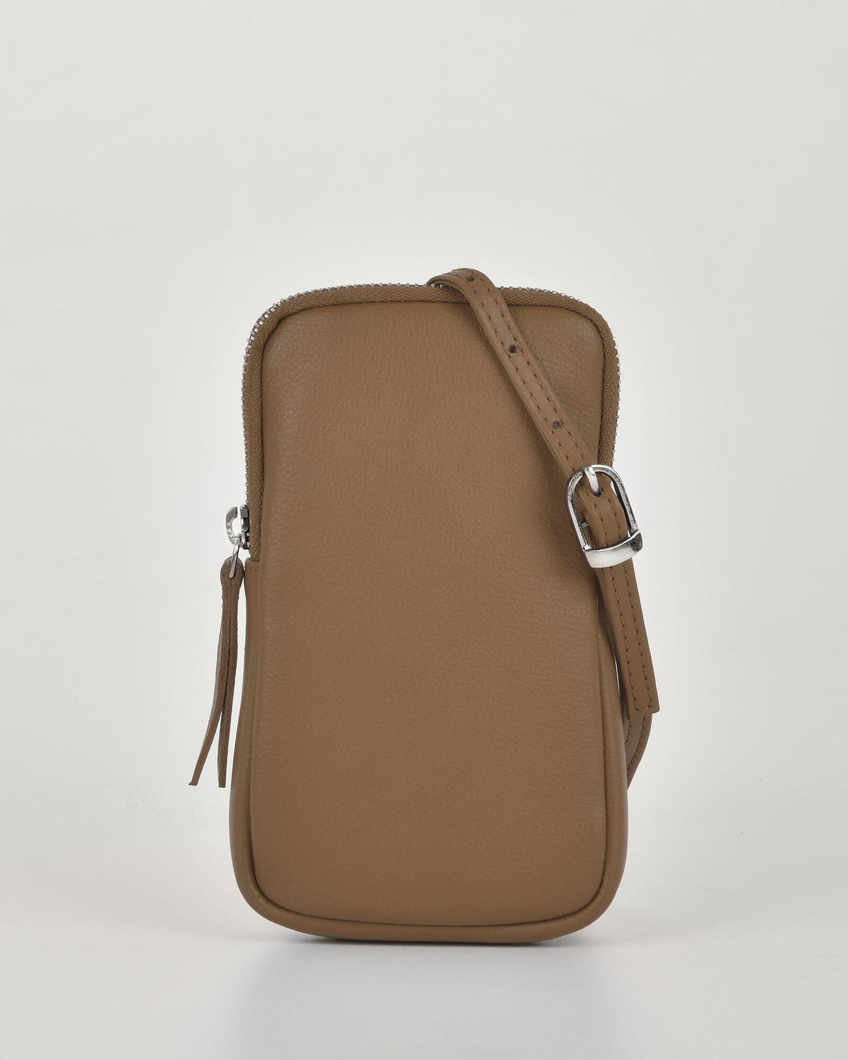 Eliza Leather Zip around Mini Crossbody/Phone Bag