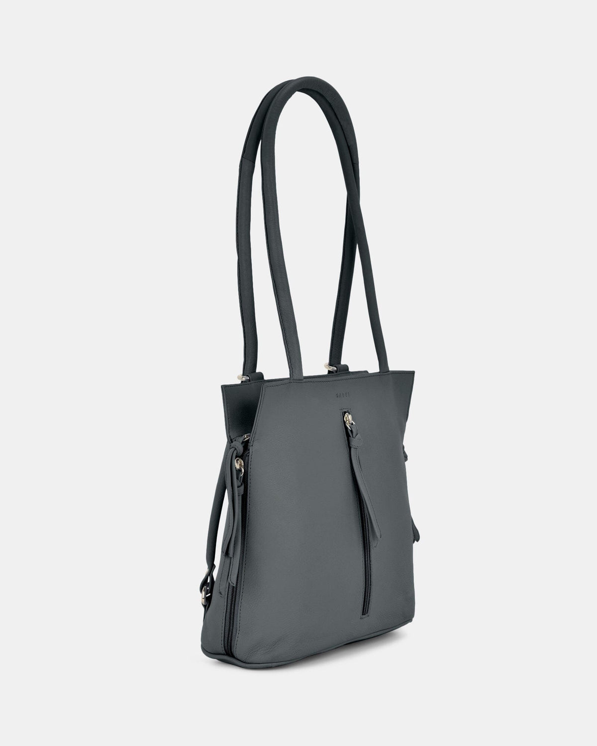Ellie Leather 2 in 1 Convertible Shoulder Bag Backpack - Denim