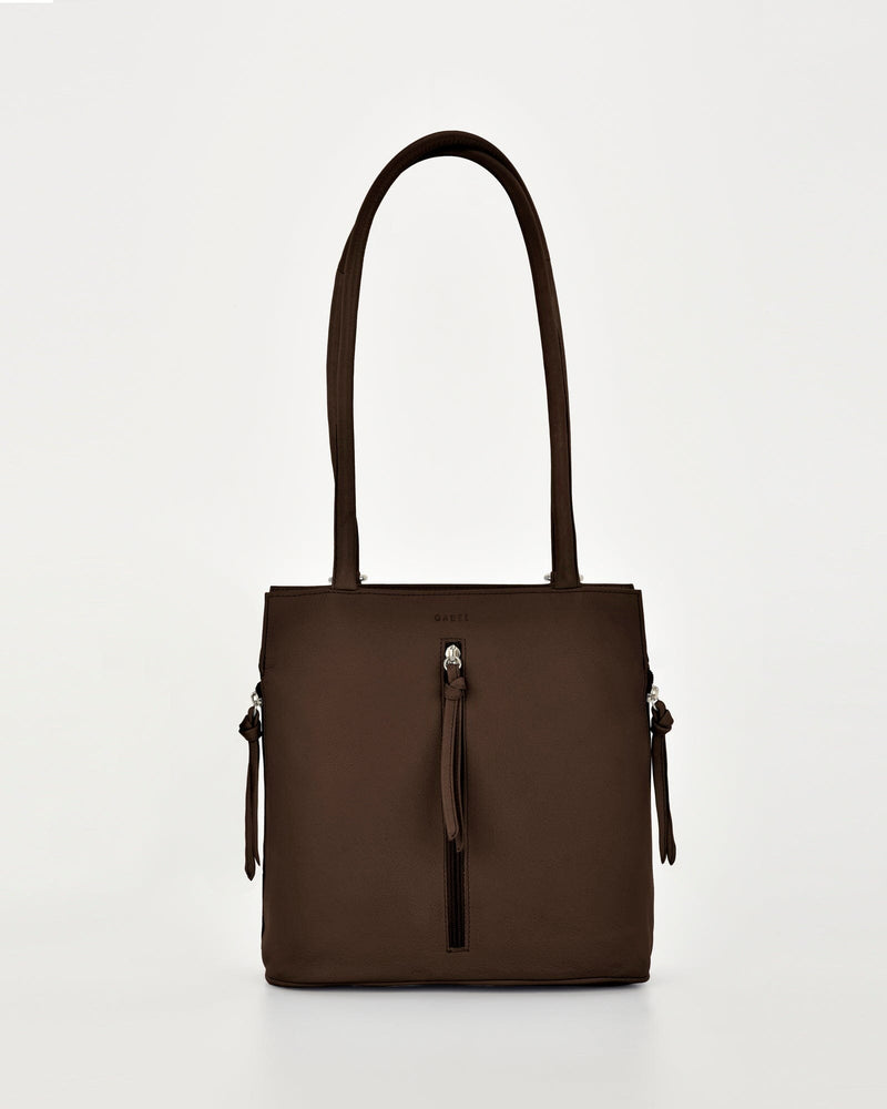 Ellie Leather 2 in 1 Convertible Shoulder Bag / Backpack