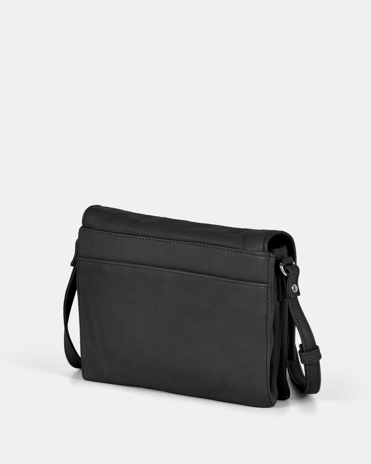 Eloise Leather Crossbody Bag - Black