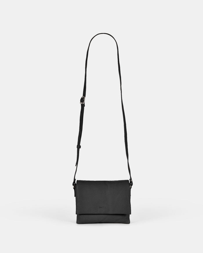 Eloise Leather Crossbody Bag - Black