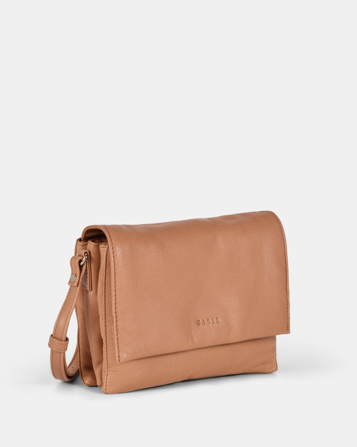 Eloise Leather Crossbody Bag - Camel