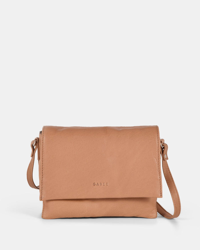 Eloise Leather Crossbody Bag - Camel