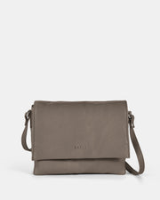Eloise Leather Crossbody Bag - Grey