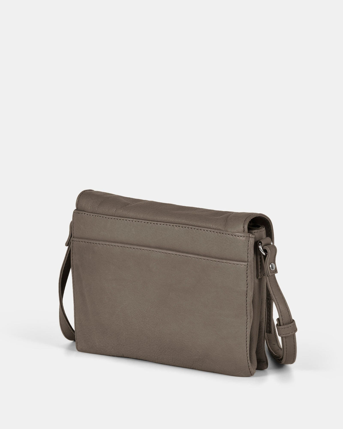 Eloise Leather Crossbody Bag - Grey