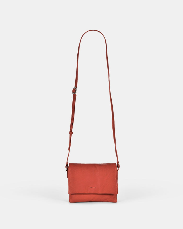 Eloise Leather Crossbody Bag - Red