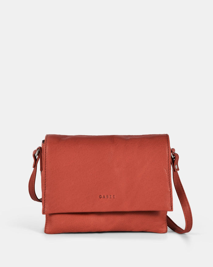 Eloise Leather Crossbody Bag - Red