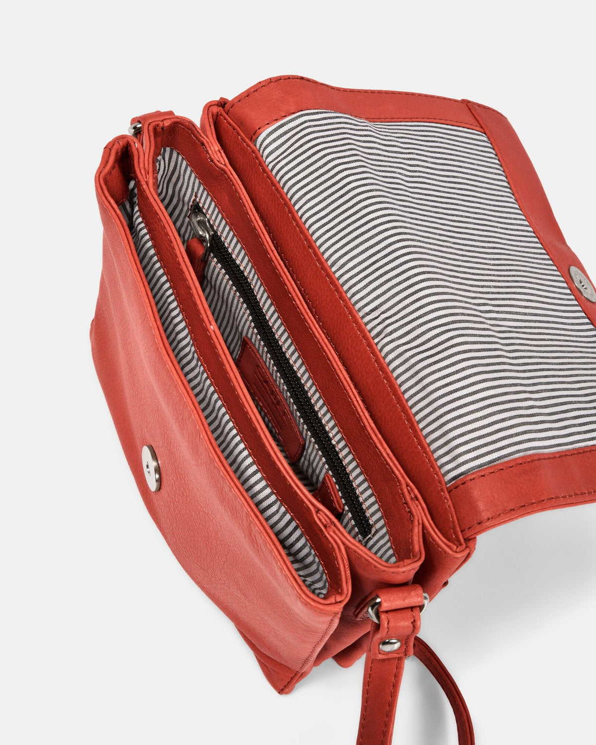 Eloise Leather Crossbody Bag - Red