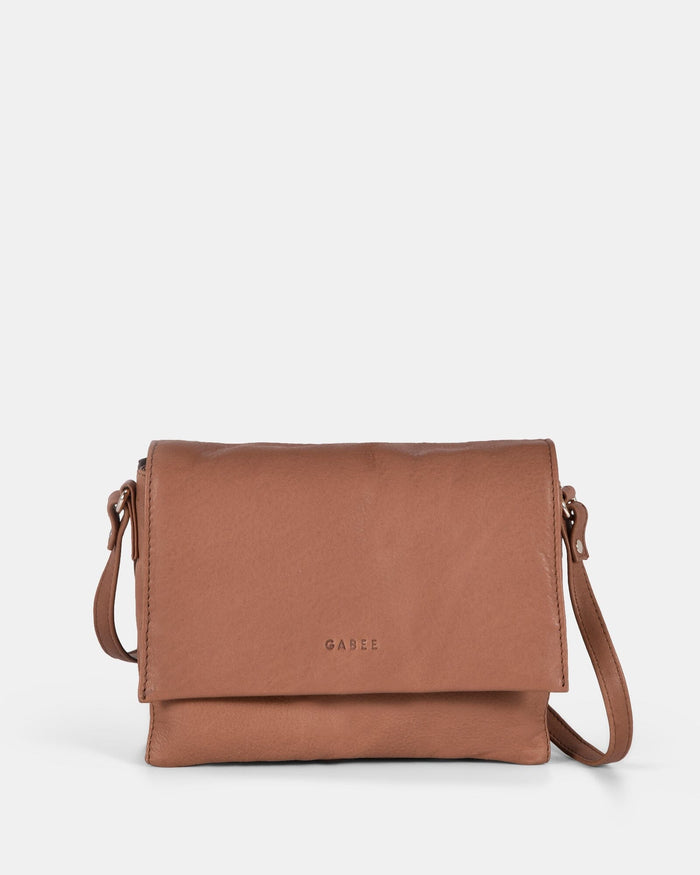 Eloise Leather Crossbody Bag - Taupe