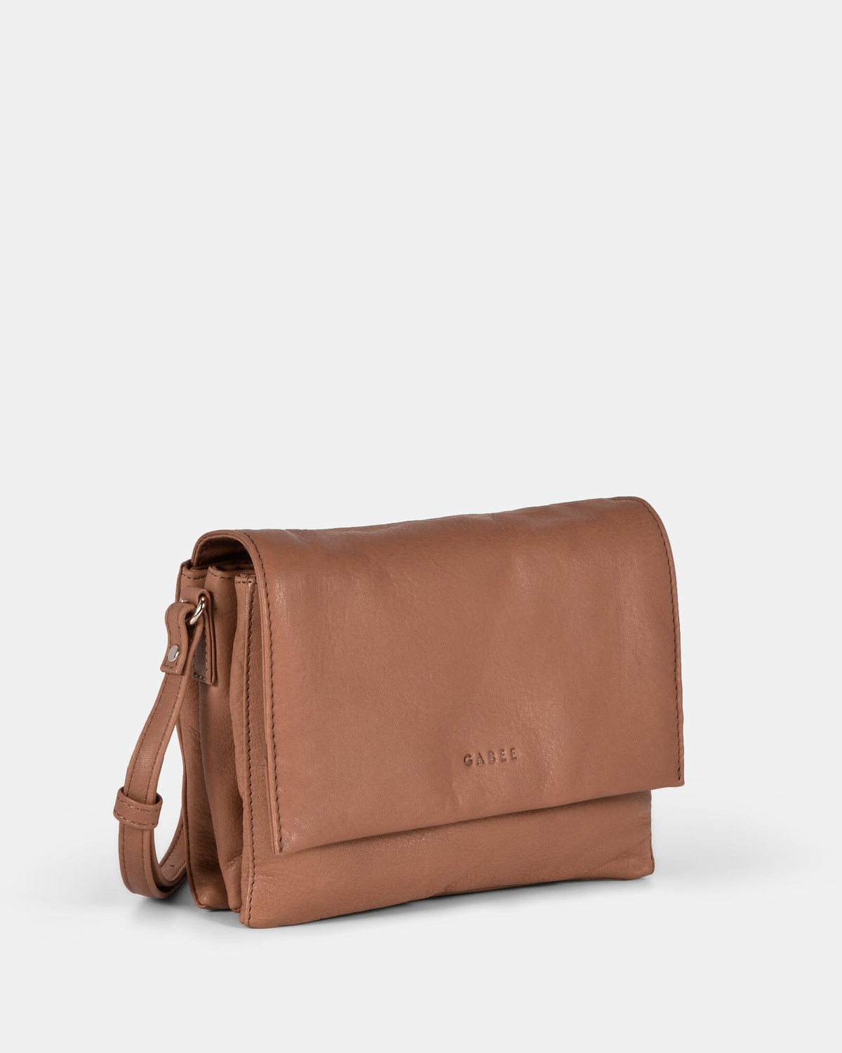 Eloise Leather Crossbody Bag - Taupe