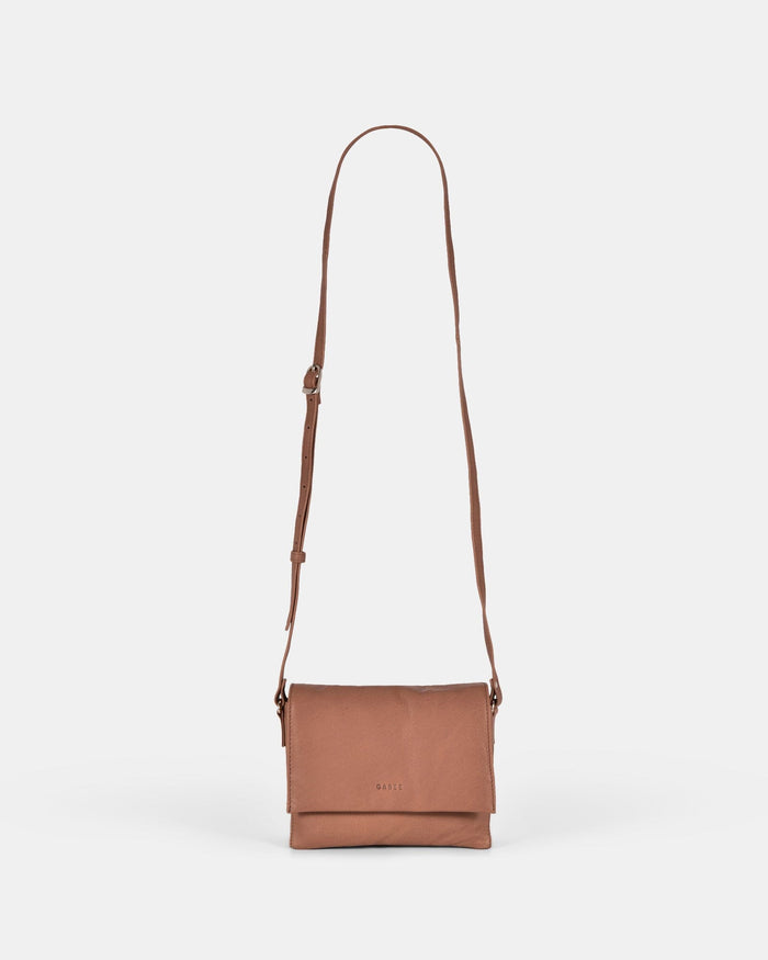 Eloise Leather Crossbody Bag - Taupe