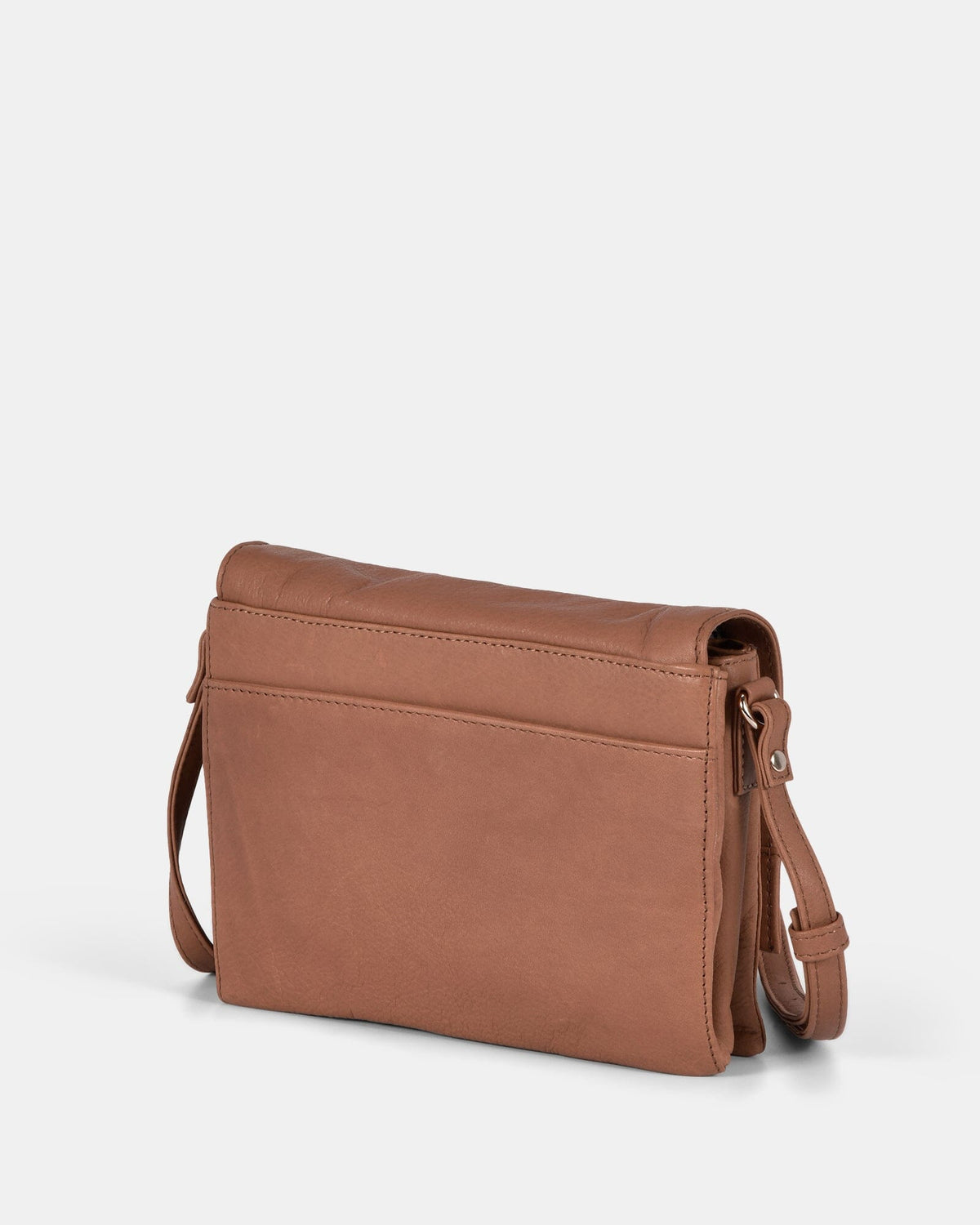 Eloise Leather Crossbody Bag - Taupe