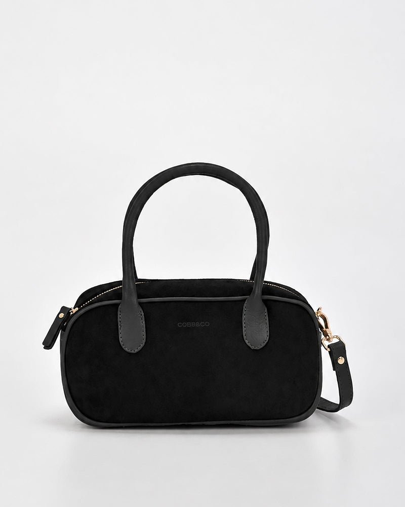 Elwood Suede & Leather Crossbody Bag