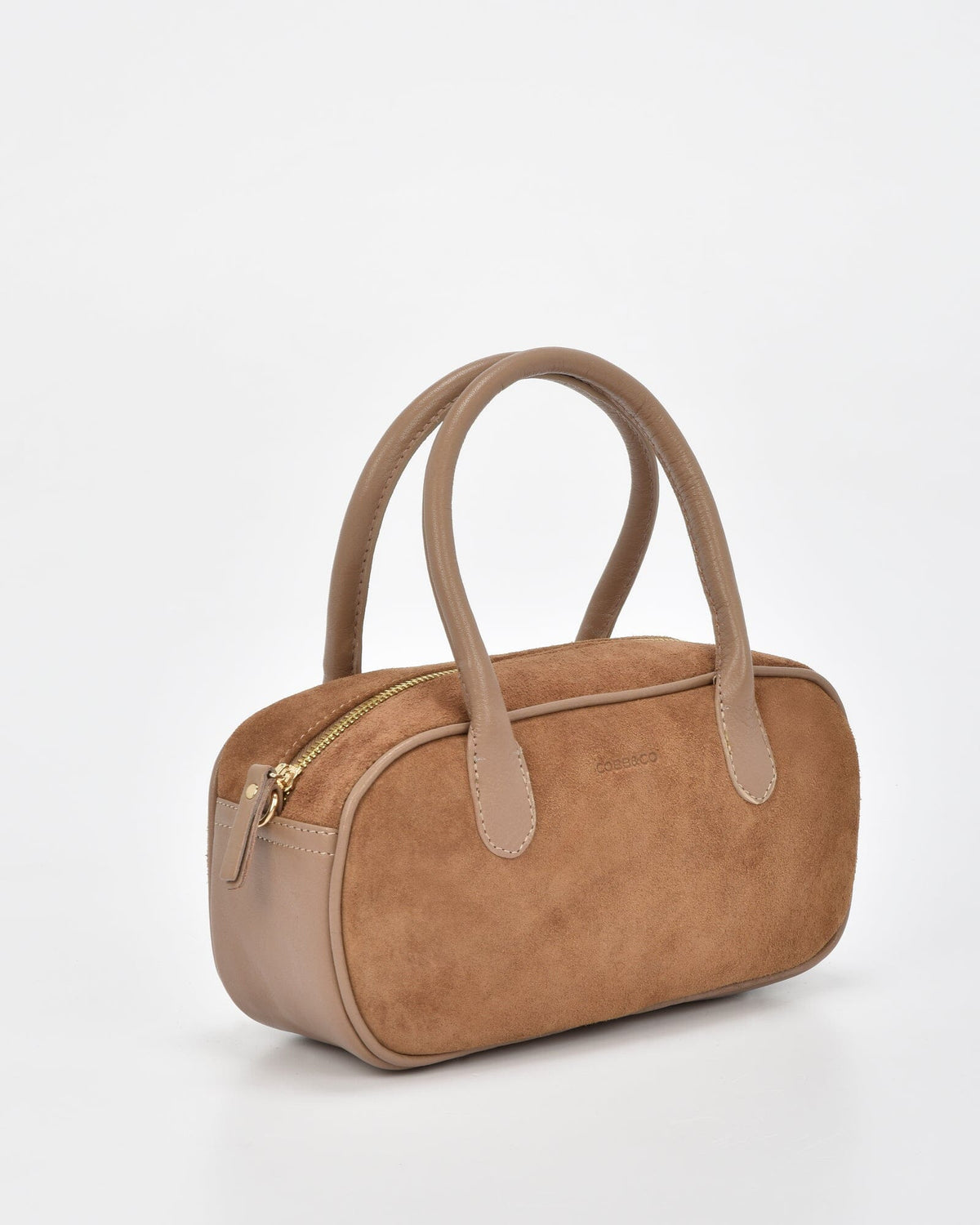 Elwood Suede & Leather Crossbody Bag - Taupe
