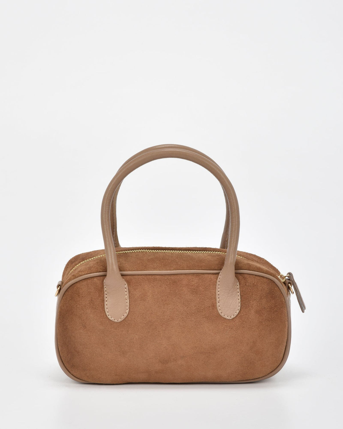 Elwood Suede & Leather Crossbody Bag - Taupe