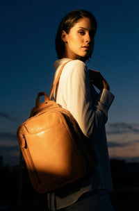 Emma Large Leather Backpack