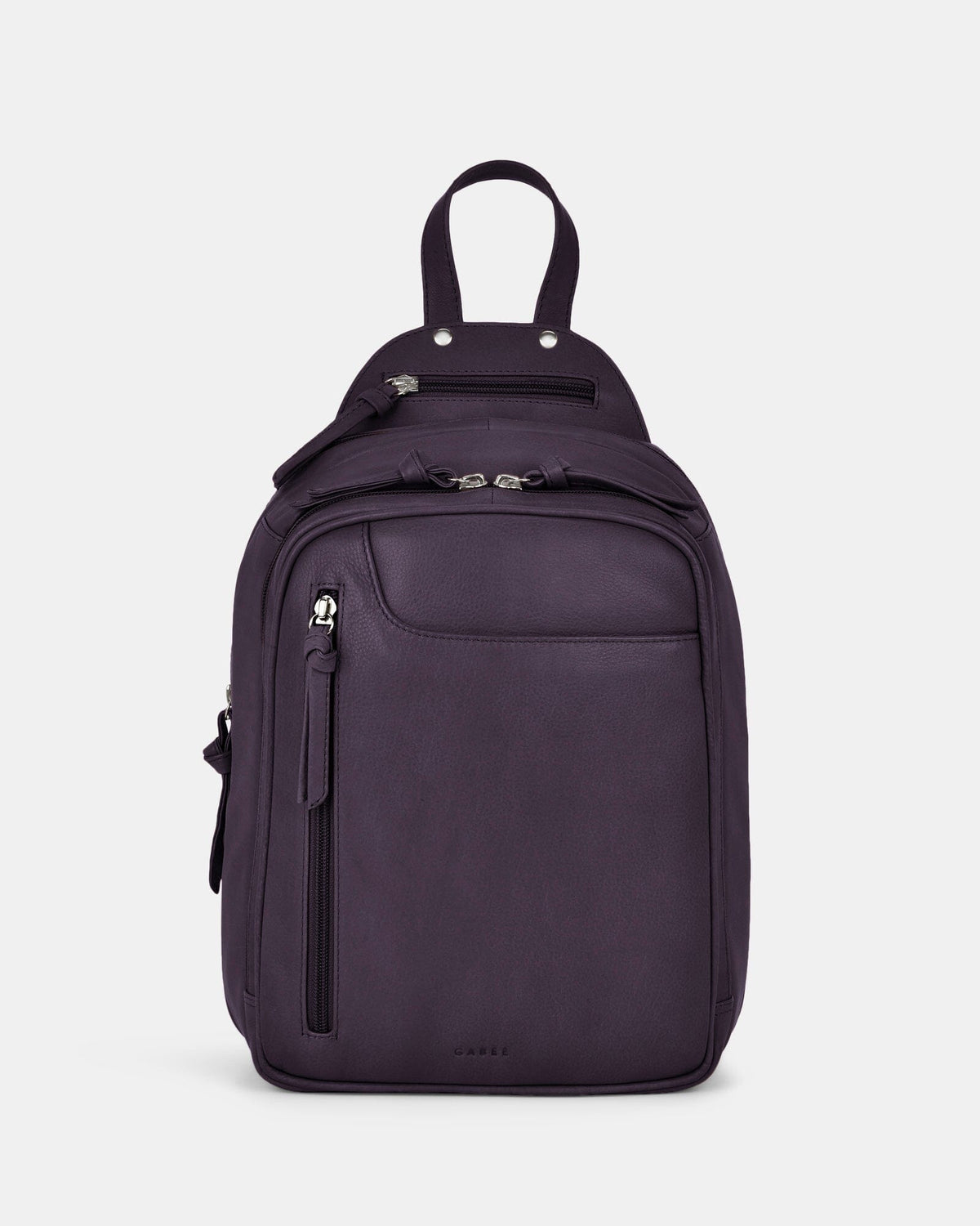 Emma Mini Leather Backpack - Purple