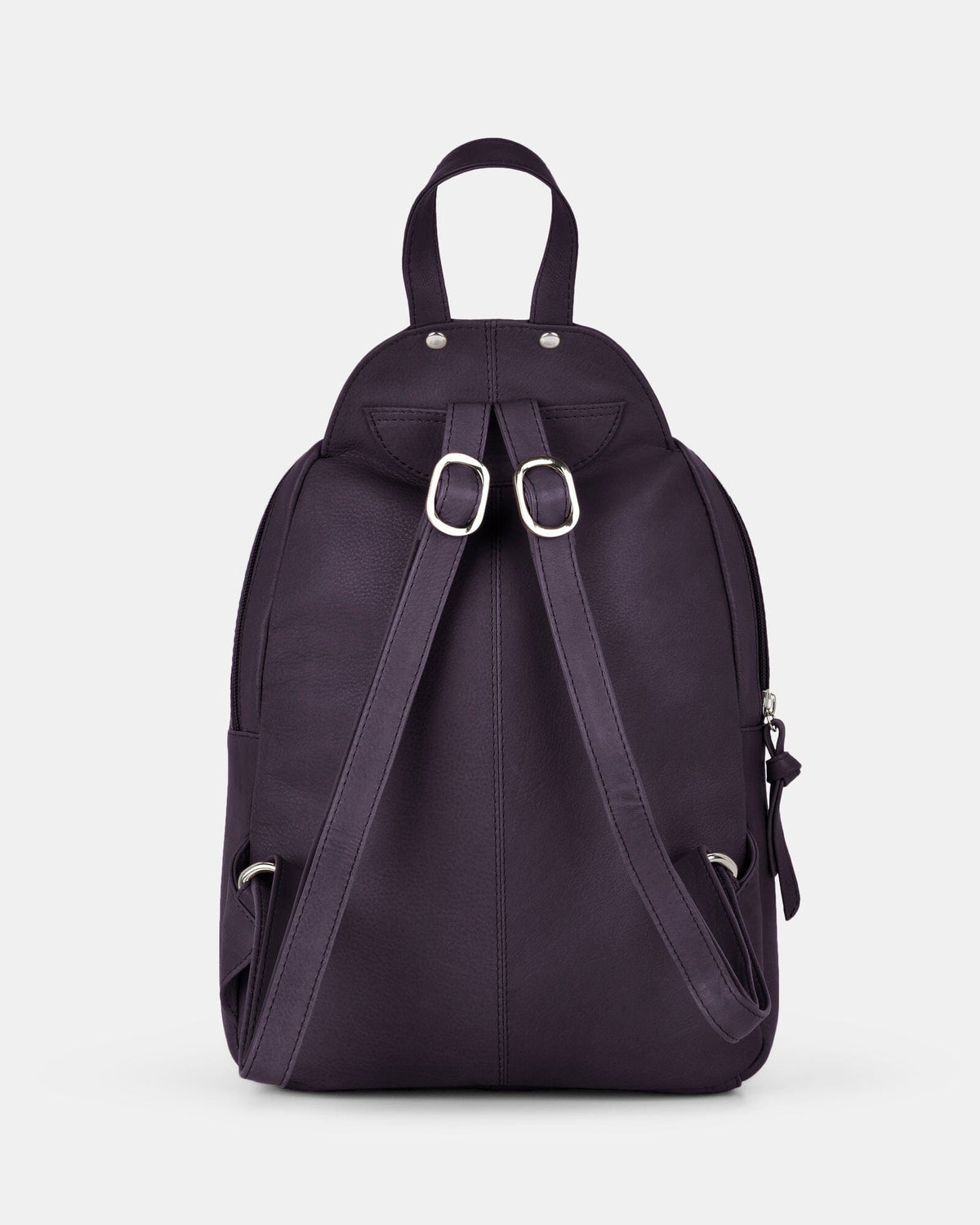 Emma Mini Leather Backpack - Purple