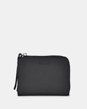 Emmi RFID Safe Leather Small Zip Around Wallet - Black