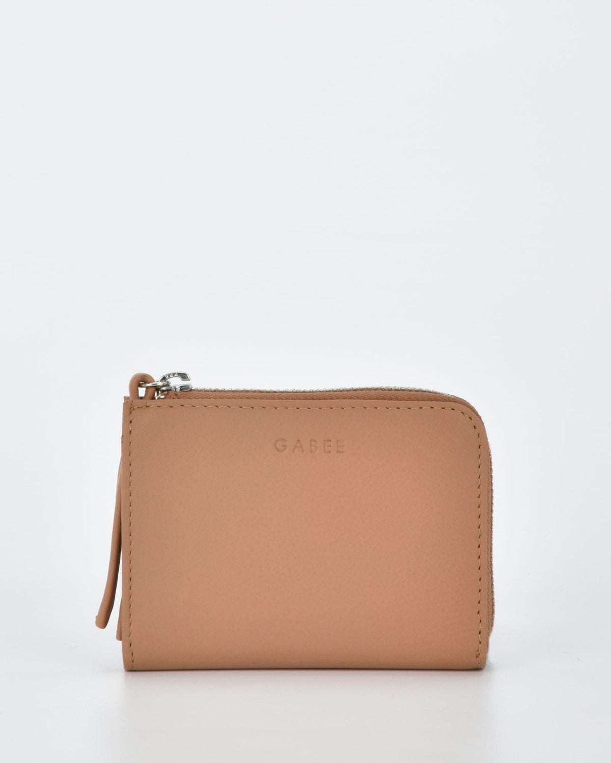 Emmi RFID Safe Leather Small Zip Around Wallet - Camel