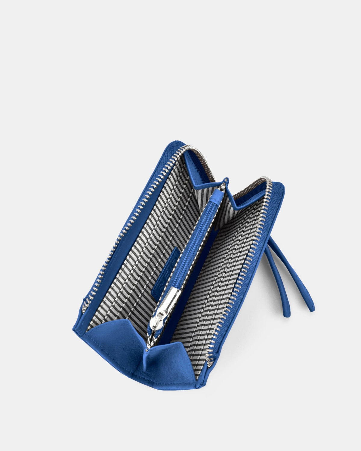 Emmi RFID Safe Leather Small Zip Around Wallet - Indigo