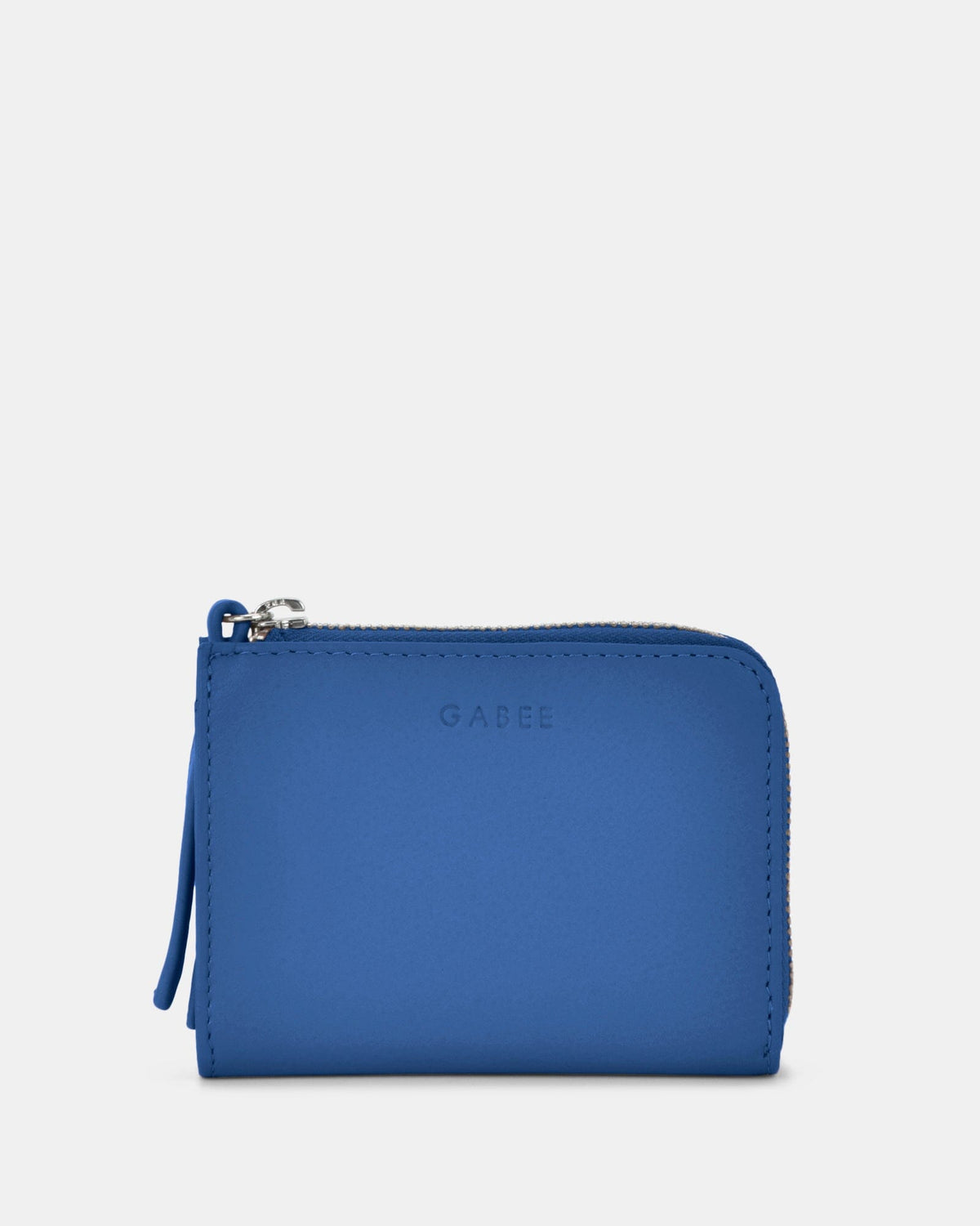 Emmi RFID Safe Leather Small Zip Around Wallet - Indigo