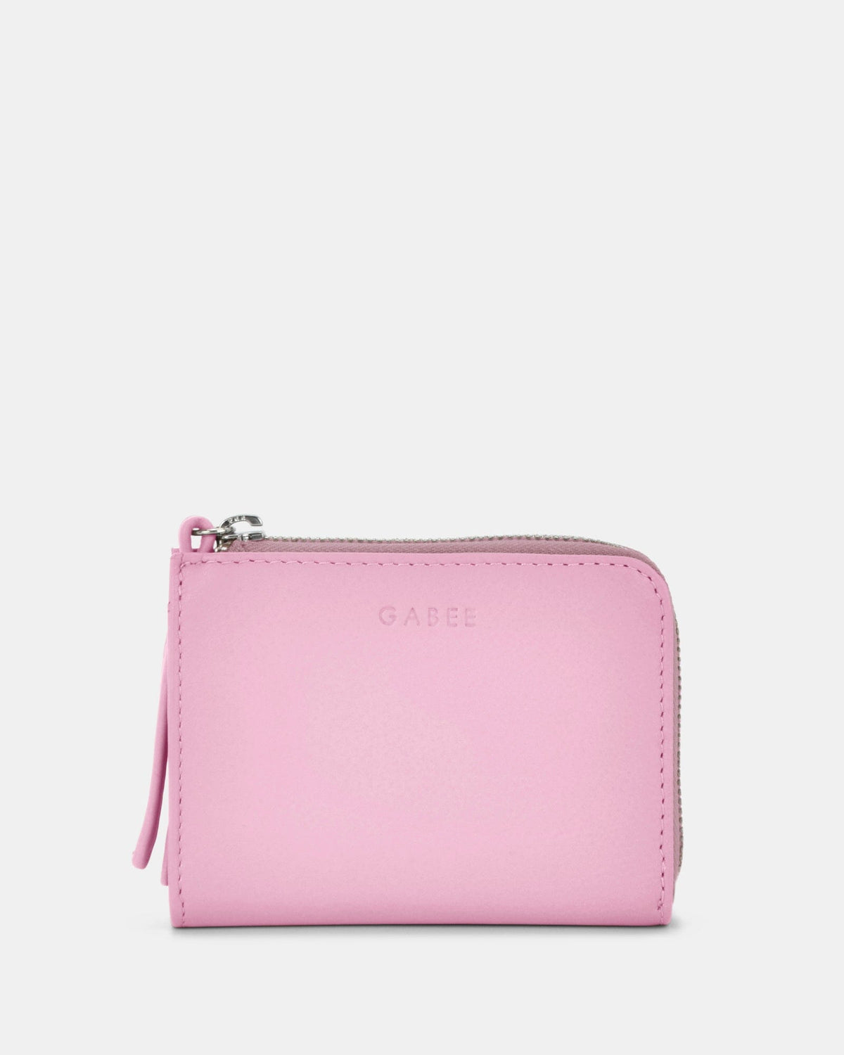 Emmi RFID Safe Leather Small Zip Around Wallet - Pink
