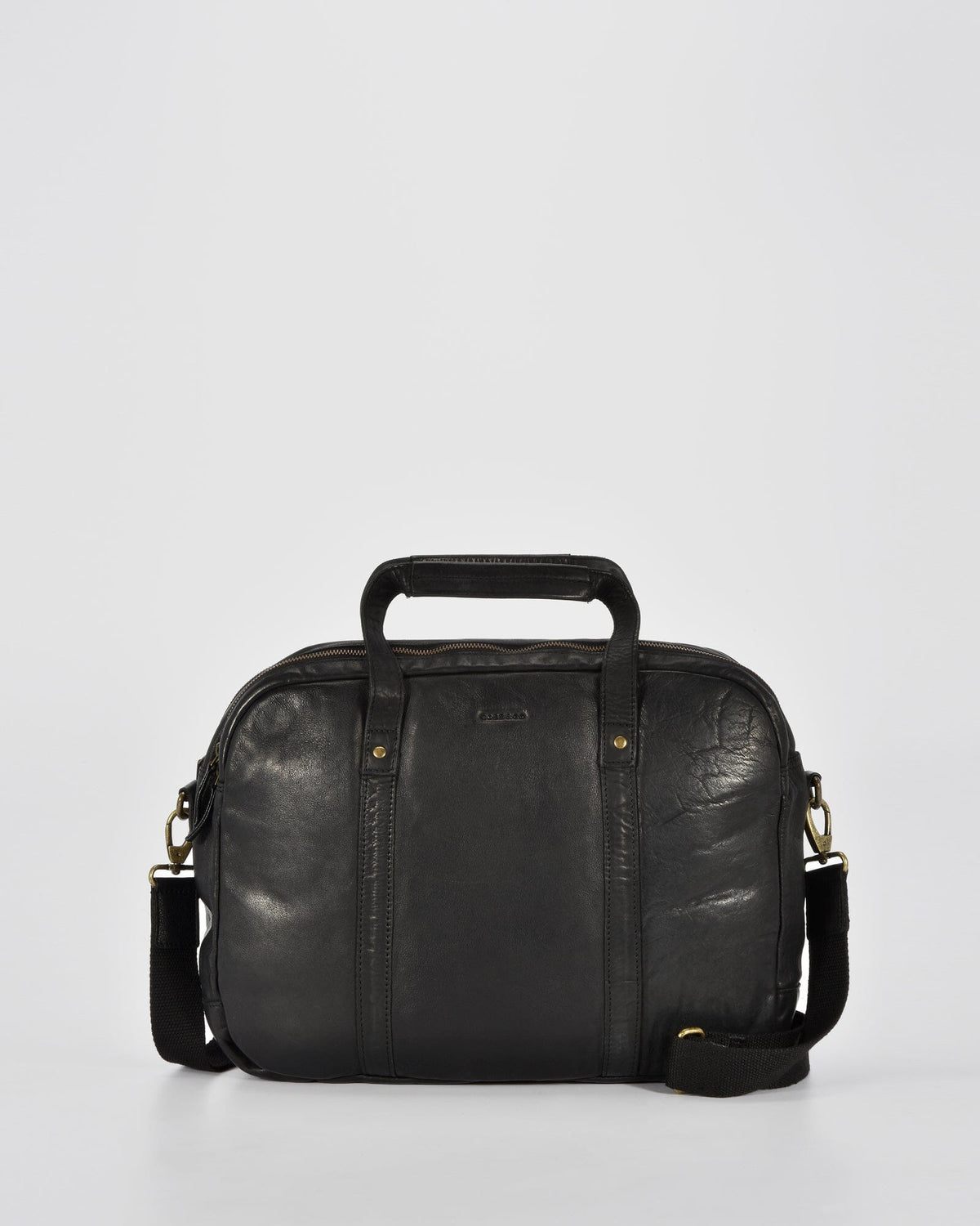 Everton Leather Business Bag - Black