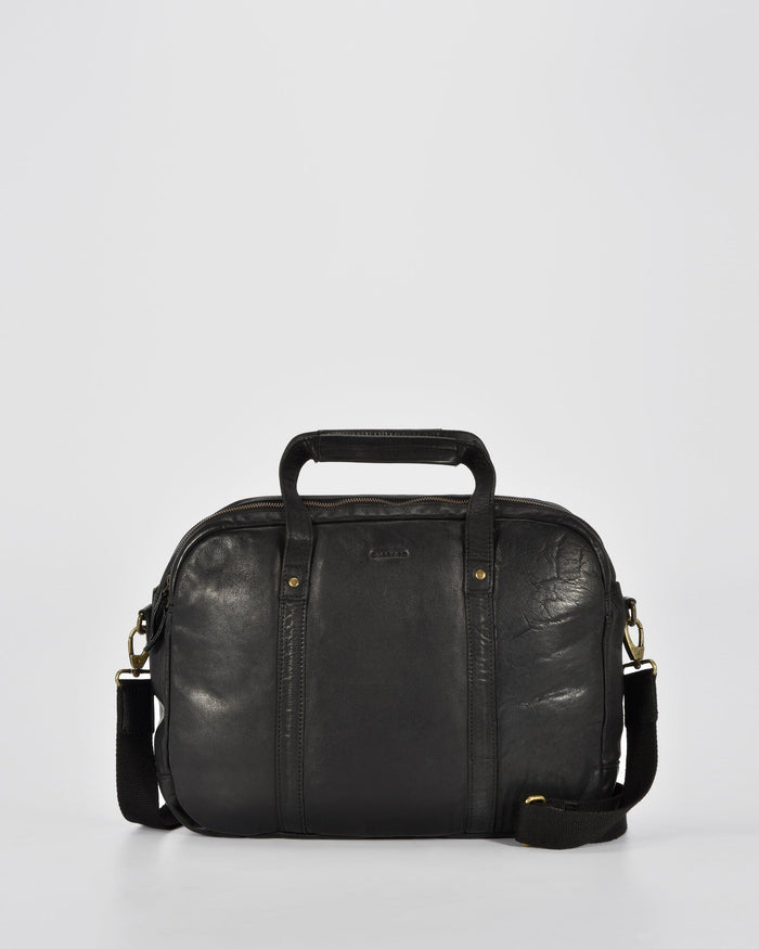 Everton Leather Business Bag - Black