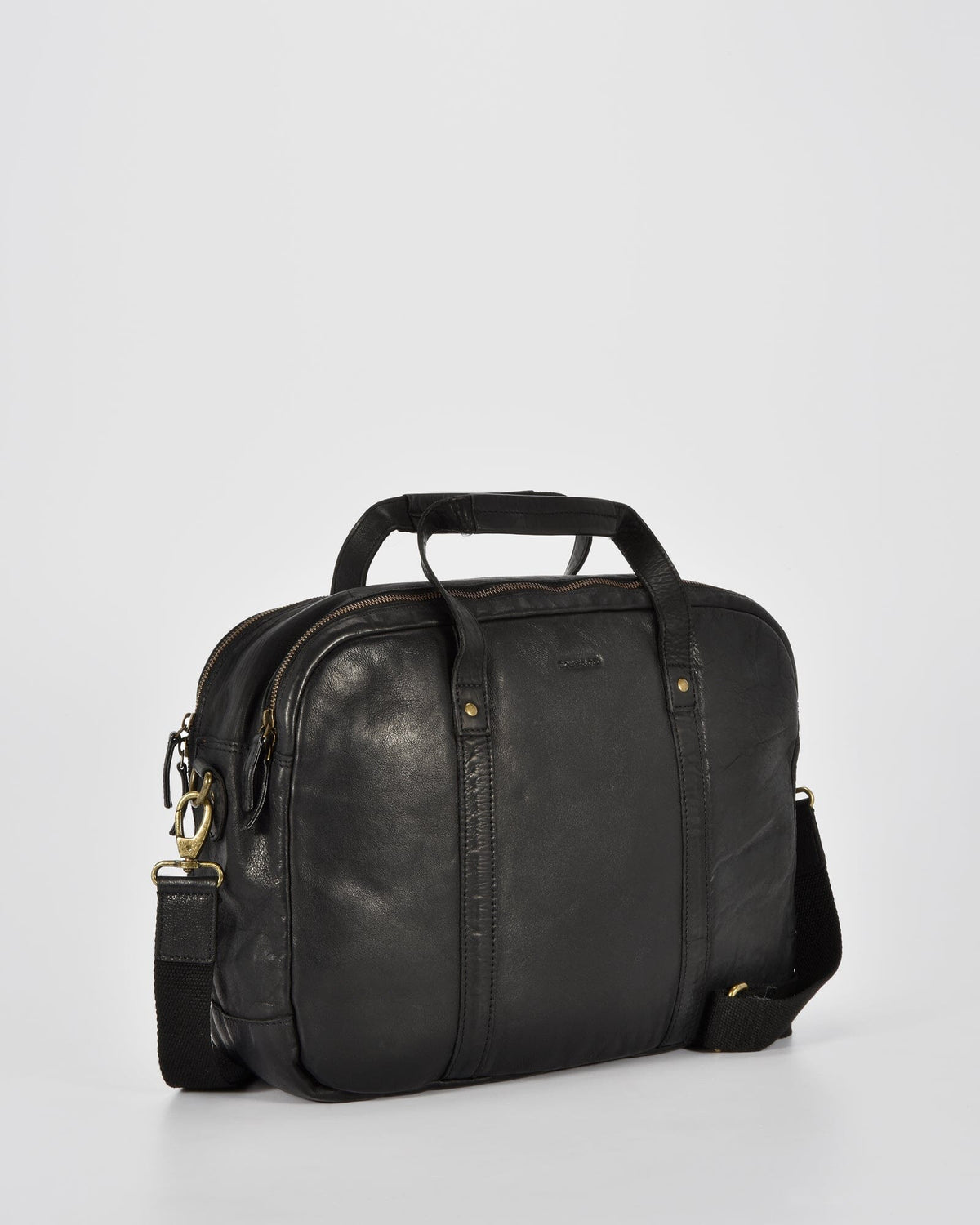 Everton Leather Business Bag - Black