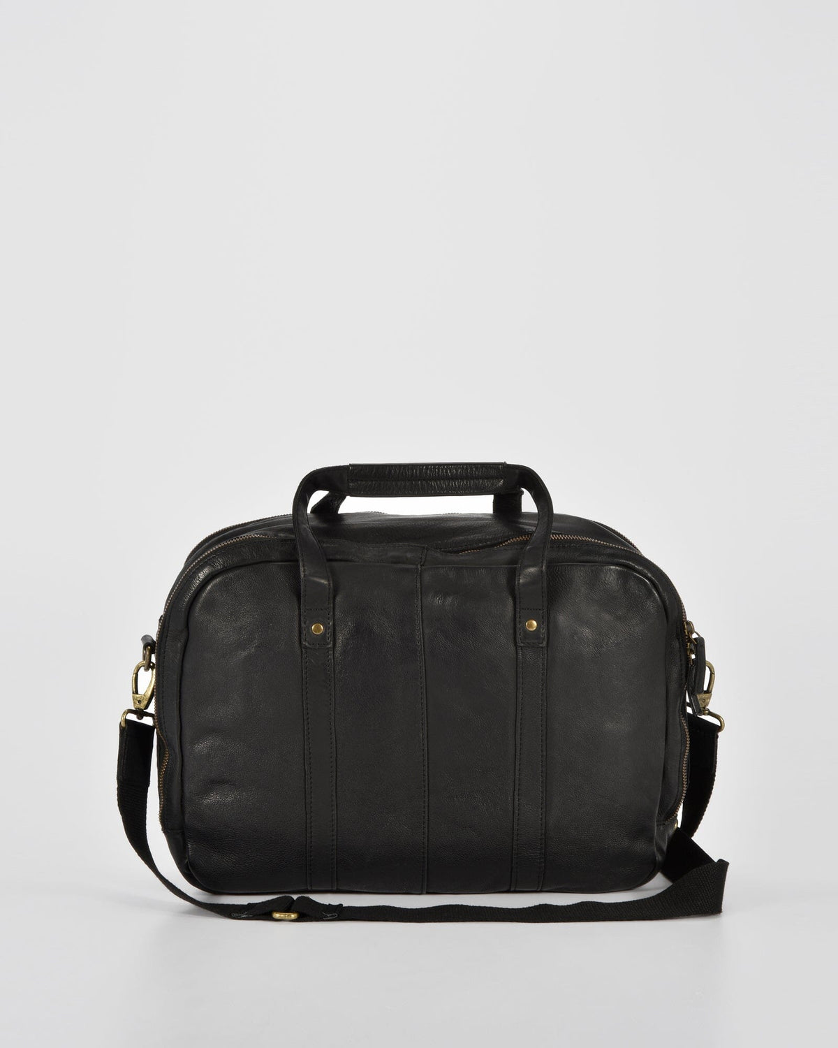 Everton Leather Business Bag - Black