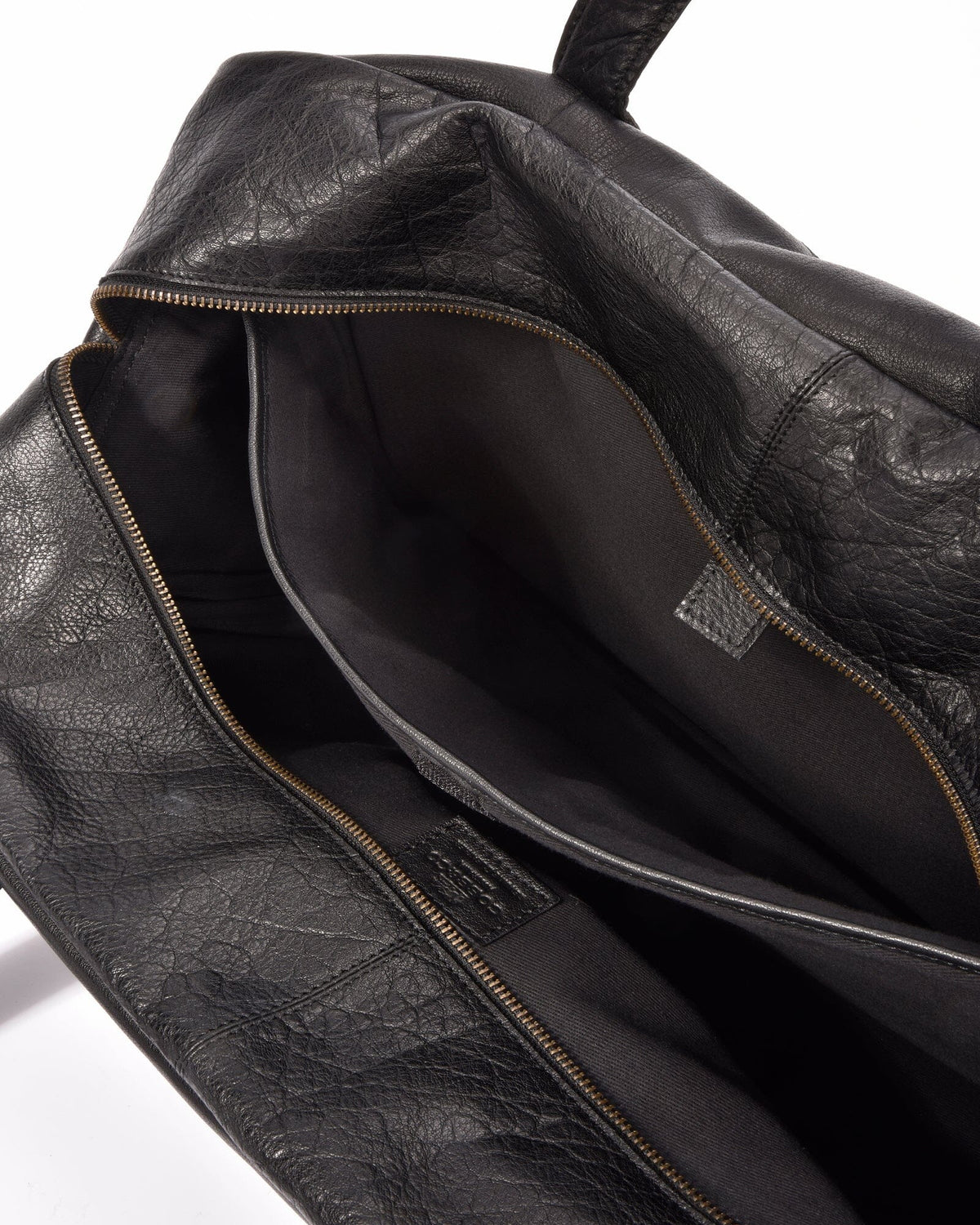 Fleming Leather Weekender Bag - Black