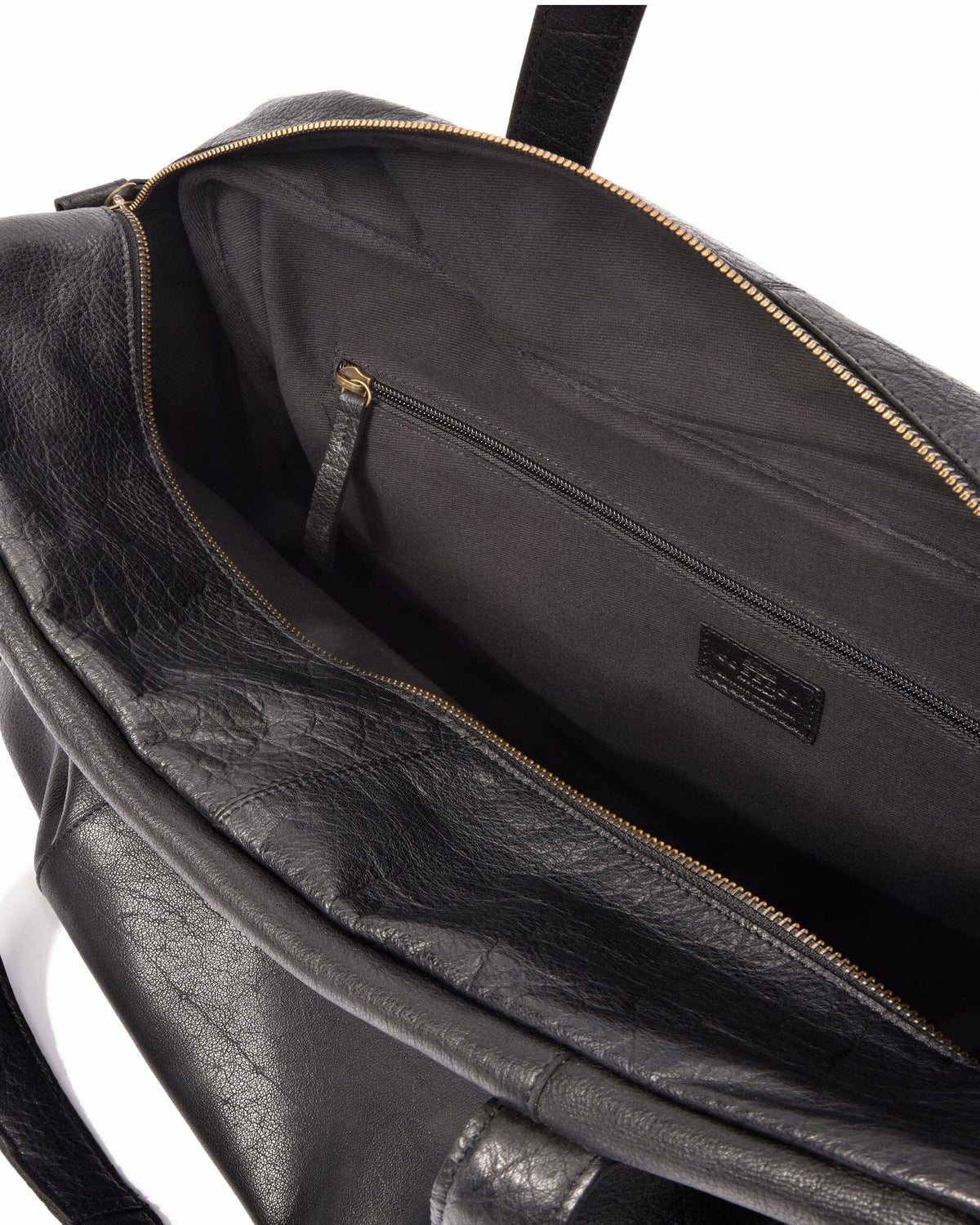 Fleming Leather Weekender Bag - Black