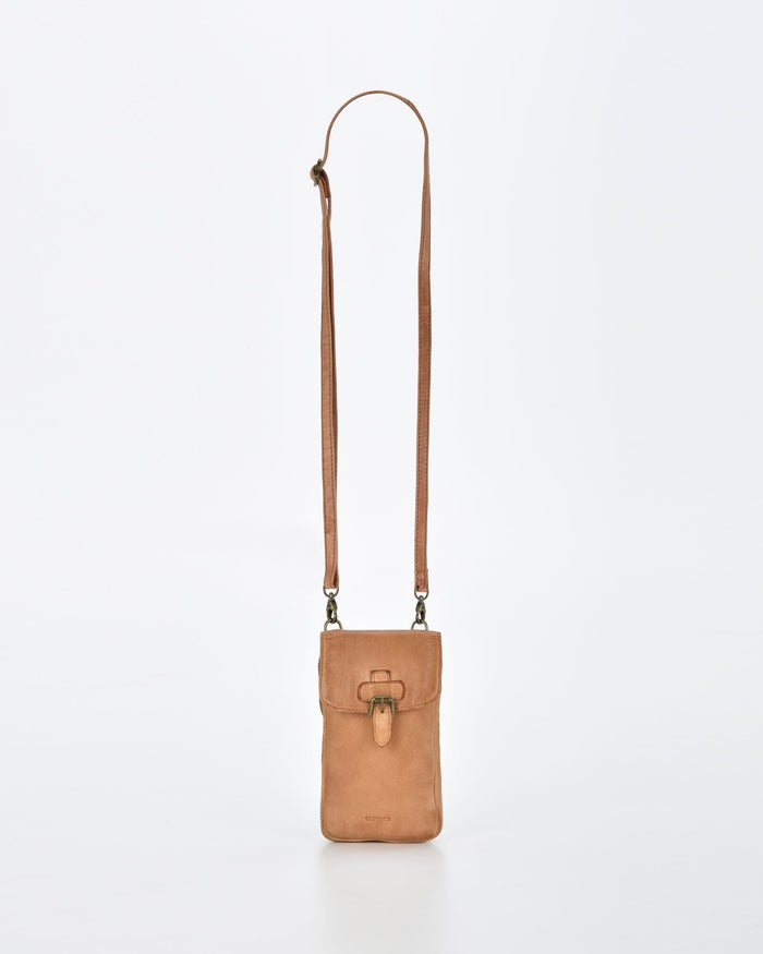 Gawler Rugged Leather Mini Crossbody/Phone holder/Wallet