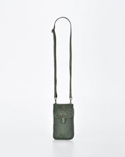 Gawler Rugged Leather Mini Crossbody Phone holder Wallet